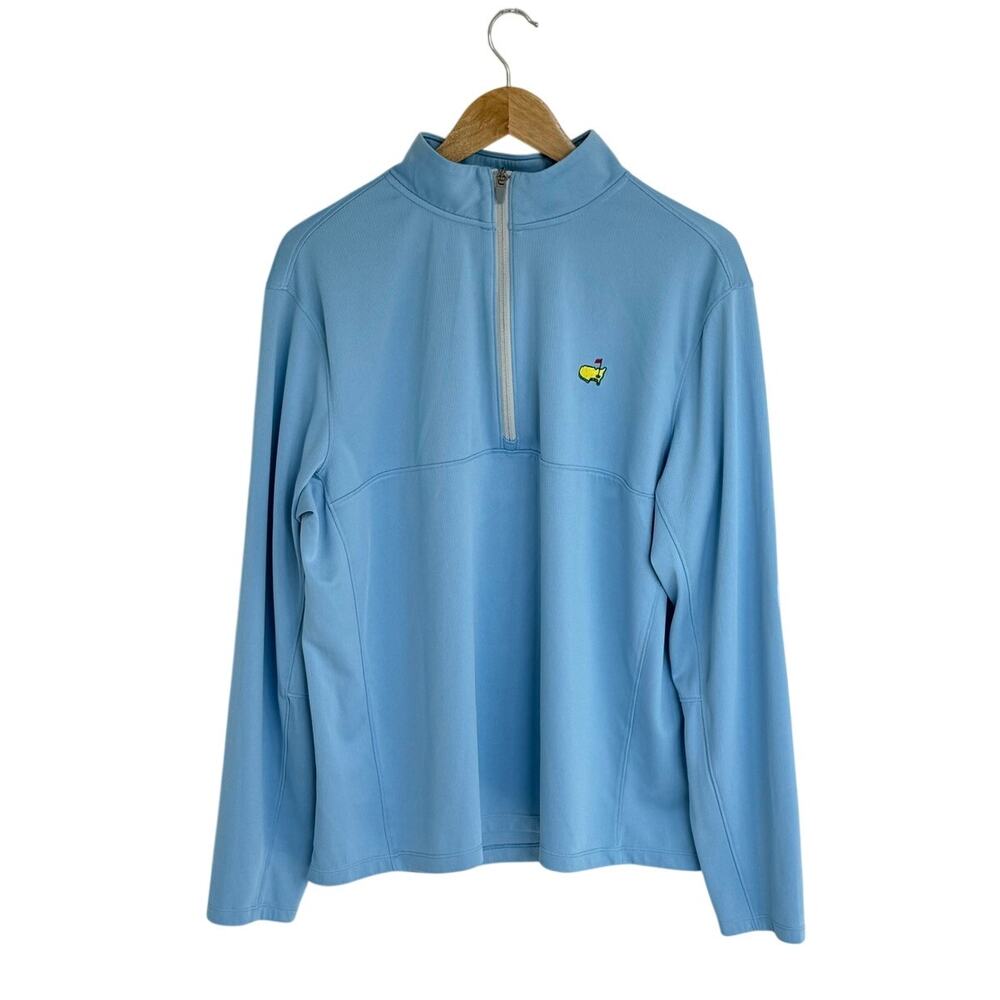 Masters Tournament Augusta National Tech Quarter Zip Pullover Blue Men's L